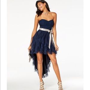 Juniors Glitters  high low tulle  formal dress